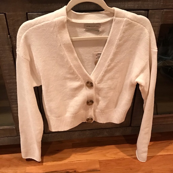 uo honey plush cropped cardigan